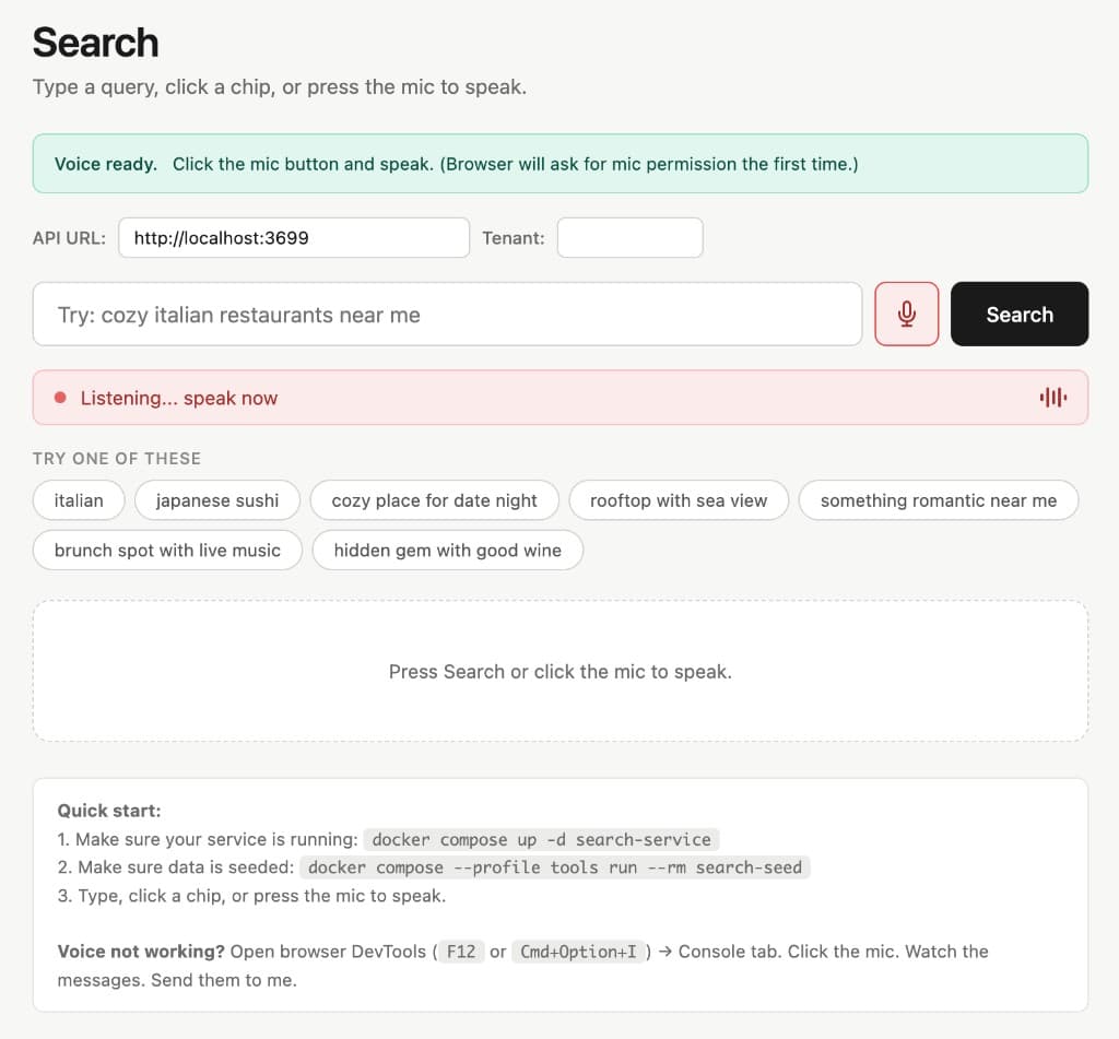 Case study visual for AI-assisted restaurant search and discovery product